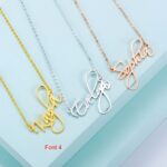 Carry Your Story Close – Custom Name Necklace with Elegant Font Choices – A Cherished Gift for Loved Ones - Image 6
