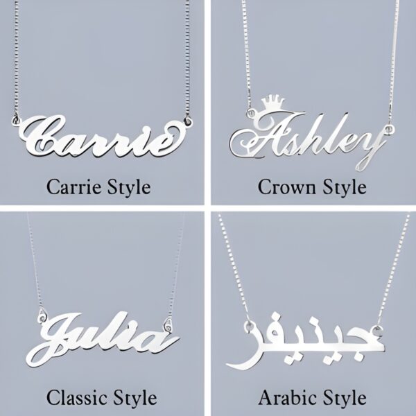 Personalized name necklace for her, embracing your story