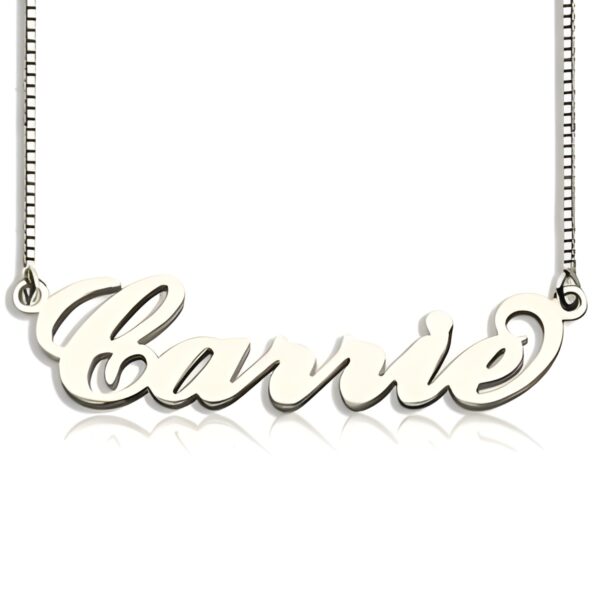 Personalized Carrie name necklace for heartfelt connections
