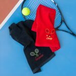 Custom tennis name towel for passionate players