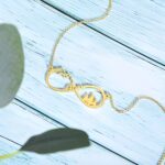 Embrace Endless Journeys – Mountain Infinity Name Necklace – A Timeless Tribute for Her - Image 3
