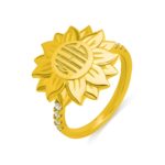 Embrace Nature’s Grace – Engraved Sunflower Ring in Sterling Silver – A Cherished Keepsake for Her - Image 7
