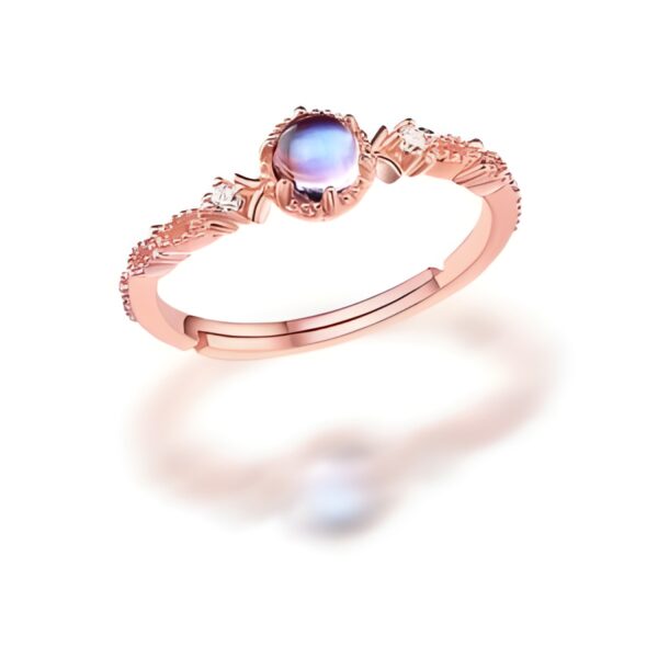 Adjustable gemstone halo ring for cherished moments