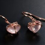 Whispers of Love – Heart-Shaped Gemstone Earrings – A Tender Gift for Her - Image 2