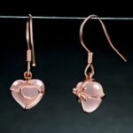 Whispers of Love – Heart-Shaped Gemstone Earrings – A Tender Gift for Her - Image 3