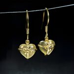 Whispers of Love – Heart-Shaped Gemstone Earrings – A Tender Gift for Her - Image 4
