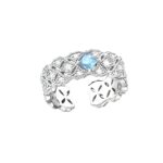 Vintage eternity band with gemstones for timeless love
