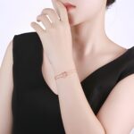 Embrace Eternal Bonds – Double Heart Birthstone Bracelet – For Cherished Moments Together - Image 4