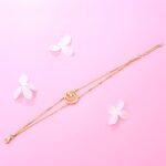 Embrace Life’s Flow – Gold Whirlpool Birthstone Bracelet – For Her Moments of Grace - Image 3