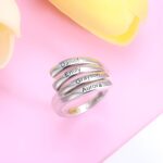 Embrace Eternal Bonds – Custom Sunbird Silver Ring – For Your Closest Four Hearts - Image 4