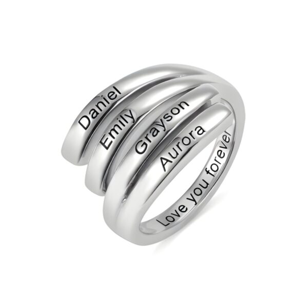 Custom sunbird silver ring for eternal bonds