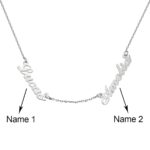 Carry Two Hearts Close – Double Name Necklace – A Cherished Keepsake for Loved Ones - Image 2