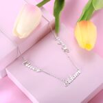 Carry Your Heart in Three Names – Custom Sterling Silver Name Necklace – A Cherished Keepsake for Loved Ones - Image 3