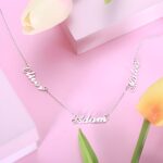 Carry Your Heart in Three Names – Custom Sterling Silver Name Necklace – A Cherished Keepsake for Loved Ones - Image 4