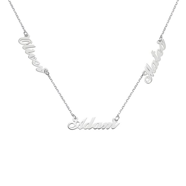 Custom sterling silver name necklace for loved ones