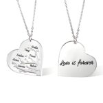 Embrace Your Roots – Heart-Shaped Family Tree Necklace – A Cherished Keepsake for Mom and Loved Ones - Image 3