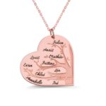 Embrace Your Roots – Heart-Shaped Family Tree Necklace – A Cherished Keepsake for Mom and Loved Ones - Image 5