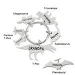 Celebrate Dad's Roar – Custom Dinosaur Keychain Keepsake for Fathers and Grandfathers - Image 8