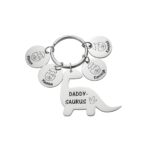 Custom dinosaur keychain for dads and grandfathers