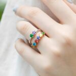 Embrace Your Story – Elegant Multi-Birthstone Ring – A Cherished Keepsake for Mom and Loved Ones - Image 9