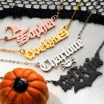 Embrace the Night – Gothic Halloween Name Necklace – A Spellbinding Keepsake for Halloween Enthusiasts - Image 4