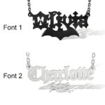 Embrace the Night – Gothic Halloween Name Necklace – A Spellbinding Keepsake for Halloween Enthusiasts - Image 5