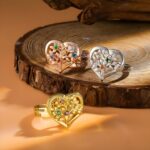 Embrace Your Roots – Heart-Shaped Family Tree Ring with Birthstones – A Cherished Keepsake for Loved Ones - Image 2