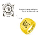 Honor Your Legacy – Custom Engraved Signet Ring – A Timeless Keepsake for Graduates and Fathers - Image 2