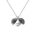 Embrace Silent Love – Sunflower Locket Necklace with Hidden Message – A Treasure for Your Sunshine - Image 2