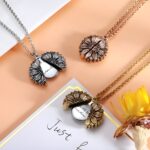 Embrace Silent Love – Sunflower Locket Necklace with Hidden Message – A Treasure for Your Sunshine - Image 4
