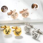 Carry Their Memory Close – Custom Pet Portrait Cufflinks – For Men Who Treasure Every Moment - Image 3