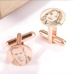 Carry Their Memory Close – Custom Portrait Photo Cufflinks – For Men Honoring Life’s Special Moments - Image 4