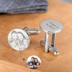 Carry Their Memory Close – Custom Portrait Photo Cufflinks – For Men Honoring Life’s Special Moments - Image 5