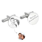 Custom portrait photo cufflinks to carry memories close
