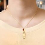 Embrace Your Story – Birth Flower Necklace with Name and Birthstone – A Cherished Treasure for Mom and Grandma - Image 7