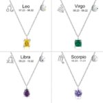 Embrace Your Stars – Sterling Silver Zodiac Birthstone Necklace – A Cherished Token for Her Special Moments - Image 9