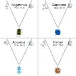 Embrace Your Stars – Sterling Silver Zodiac Birthstone Necklace – A Cherished Token for Her Special Moments - Image 10