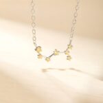 Embrace Your Cosmic Story – Sterling Silver Birthstone Zodiac Necklace – For Her Special Moments - Image 4
