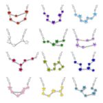 Embrace Your Cosmic Story – Sterling Silver Birthstone Zodiac Necklace – For Her Special Moments - Image 6