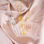 Embrace Your Story – Birth Flower Name Necklace – A Cherished Keepsake for Her Special Day - Image 2