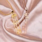 Embrace Your Story – Birth Flower Name Necklace – A Cherished Keepsake for Her Special Day - Image 3
