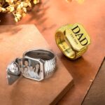 Carry Their Memory Close – Custom Photo Engraved Sterling Silver Signet Ring – For Dad, Husband, or Cherished Loved One - Image 6