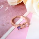 Embrace Eternal Bonds – Engraved Infinity Ring with Birthstones – For Cherished Loved Ones - Image 2