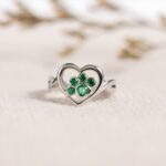 Carry Their Love Forever – Sterling Silver Paw Birthstone Ring – For Cherished Pet Moms & Lovers - Image 7