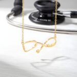 Embrace Endless Care – Infinity Stethoscope Name Necklace – A Tribute for Nurses, Doctors, and Medical Graduates - Image 2