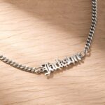 Carry Your Child’s Name Close – Custom Nameplate Necklace for Dad – A Timeless Tribute for Him - Image 5