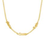 Custom nameplate necklace for dad, a heartfelt gift