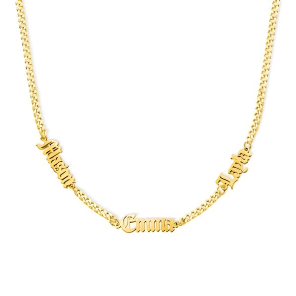 Custom nameplate necklace for dad, a heartfelt gift