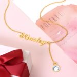 Embrace Your Story – Birthstone Name Necklace with Elegant Y-Chain – A Cherished Keepsake for Loved Ones - Image 3
