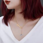 Embrace Your Story – Birthstone Name Necklace with Elegant Y-Chain – A Cherished Keepsake for Loved Ones - Image 4